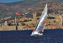 Segeln vor der Burg Bodrum