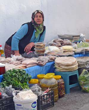 Marktfrau Bodrum T�rkei