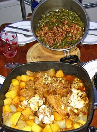 Lamm mit Joghurt und Kartoffeln