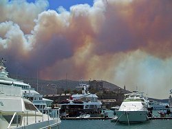 Brand am 7.Juli in der T�rkei bei Bodrum